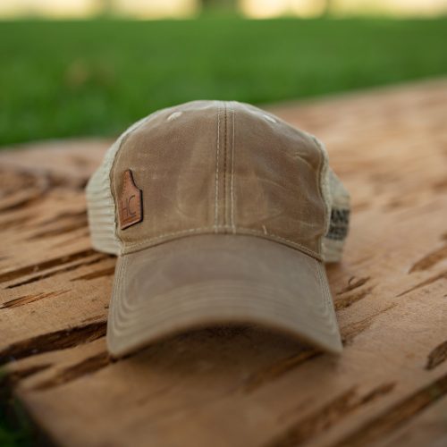 Hat Beige Cow Tag 1